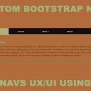 Bootstrap 4 Navs Or Tabs Custom Design UI UX Using CSS