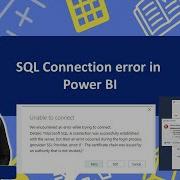 How To Resolved SQl Error In Power BI