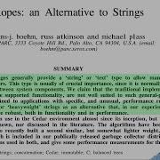 Read A Paper Ropes An Alternative To Strings