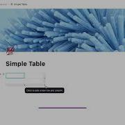 Create Simple Table