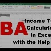 How To Create Income Tax Calculator In Excel With The Help Of VBA