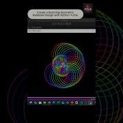 Creative Python Project 5 Geometric Rainbow Design With Python Turtle Beginner Tutorial Turtle