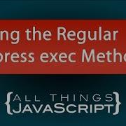 Using Regular Expressions Exec Method To Split A String