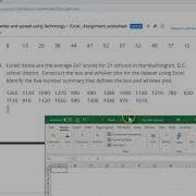 Use Excel To Find The 5 Number Summary For Boxplot