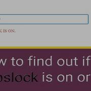How To Detect Caps Lock With JavaScript