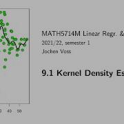 MATH5714M Section 9 1 Kernel Density Estimation