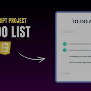 Create To Do List App Using HTML CSS And JavaScript JavaScript Projects 2024