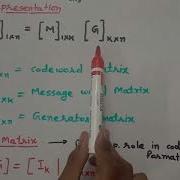 Linear Block Codes Part 1 Lecture 16 Information Theory Coding Technique ITCCN