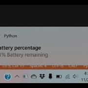 How To Make Laptop Battery Notifier Using Python Language