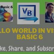 Hello World In Visual Basic 6