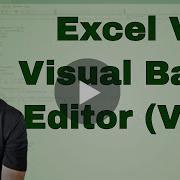 Excel VBA Visual Basic Editor Or VBE