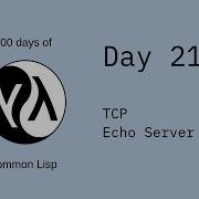 Day 21 Of 100 Days Of CL TCP Echo Server