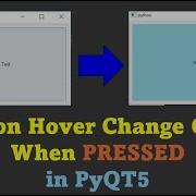 Button Change Color When Hover Pressed PyQt5 Python