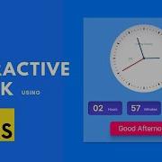 Create A Stylish Clock With Dynamic Greetings HTML CSS JavaScript Tutorial