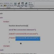 JAVASCRIPT COMMENTS SINGLELINE MULTIPLE LINE DEMO