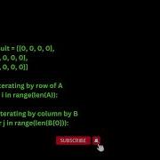 Python Program Multiply Two Matrices Using Nested Loops