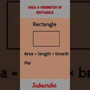 Area And Perimeter Of Rectangle Basic Maths