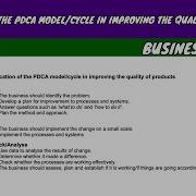 Application Of The PDCA Model Cycle In Improving The Quality Of Products Grade 12 BS
