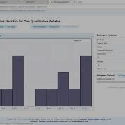 StatKey Descriptive Statistics For Categorical And Quantitative Variables