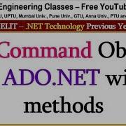 SqlCommand Object In ADO NET With Methods NET Technology Lectures