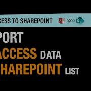 Export MS Access Data To Sharepoint List