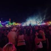 EDC LV 2017 Walking Down Rainbow Road Toward Kinetic Field