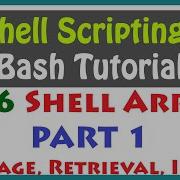 Learn Shell Array Bash Array Bash Scripting Bash Tutorial Shell Scripting Tutorial