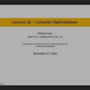 ECE 459 Lecture 18 Link Time Optimization