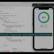 SwiftUI Circular Progress Bar Using Stacks And Circle Shapes