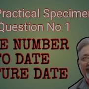 Computer Practical 2021 Question 1 Specimen Paper Date Number To Date Future Date