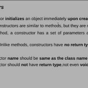 Constructors In Java