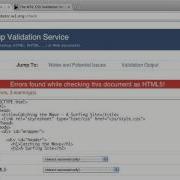 HTML CSS Technology Validation