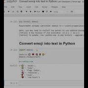 Day 79 Convert Emoji Into Text In Python