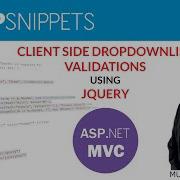 Perform Client Side DropDownList Validation Using JQuery In ASP Net MVC