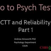 PsychTesting CTT Reliability 1