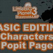 LBP3 Tutorial Basic Editing Characters Popit Page