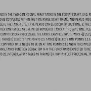 There Is A Task Recorded In The Two Dimensional Array