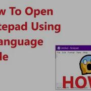 How To Open Notepad Using C Language