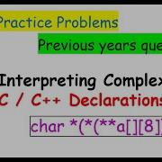 Practice Problems Complex C C Declaration PYQ DSSSB NET GATE ISRO