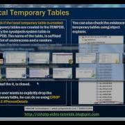 34 Temporary Tables In SQL Server