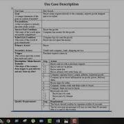 Use Case Description Tutorial