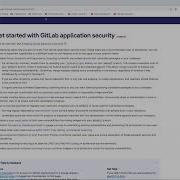 Getting Started With GitLab Security Walkthrough
