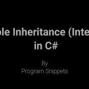 Multiple Inheritance Interface In C