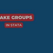 Создание групп в Stata