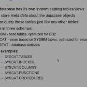 Working With Database Objects
