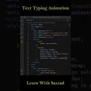 Text Typing Animation By HTML CSS Html Css Js