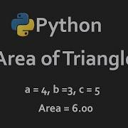 Area Of Triangle In Python Solutions For Python 100 Exercises Program17 CodingFacts