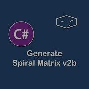 Generate Spiral Matrix V2b In C