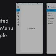 PyQt6 Programs Animated Sidebar Menu Example