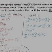 AP Calculus Optimization The Can Problem